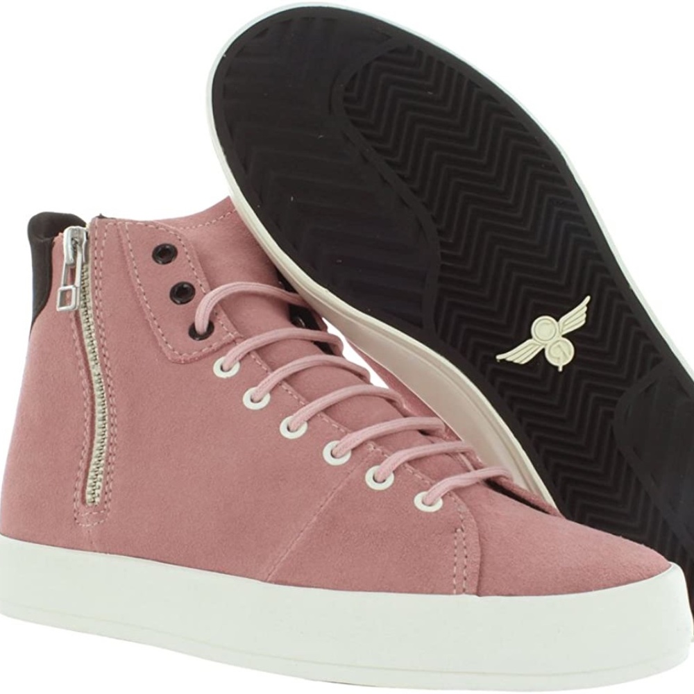 NEW IN BOX Creative Recreation Carda Hi Top Zipper Shoes in Pink sz 10